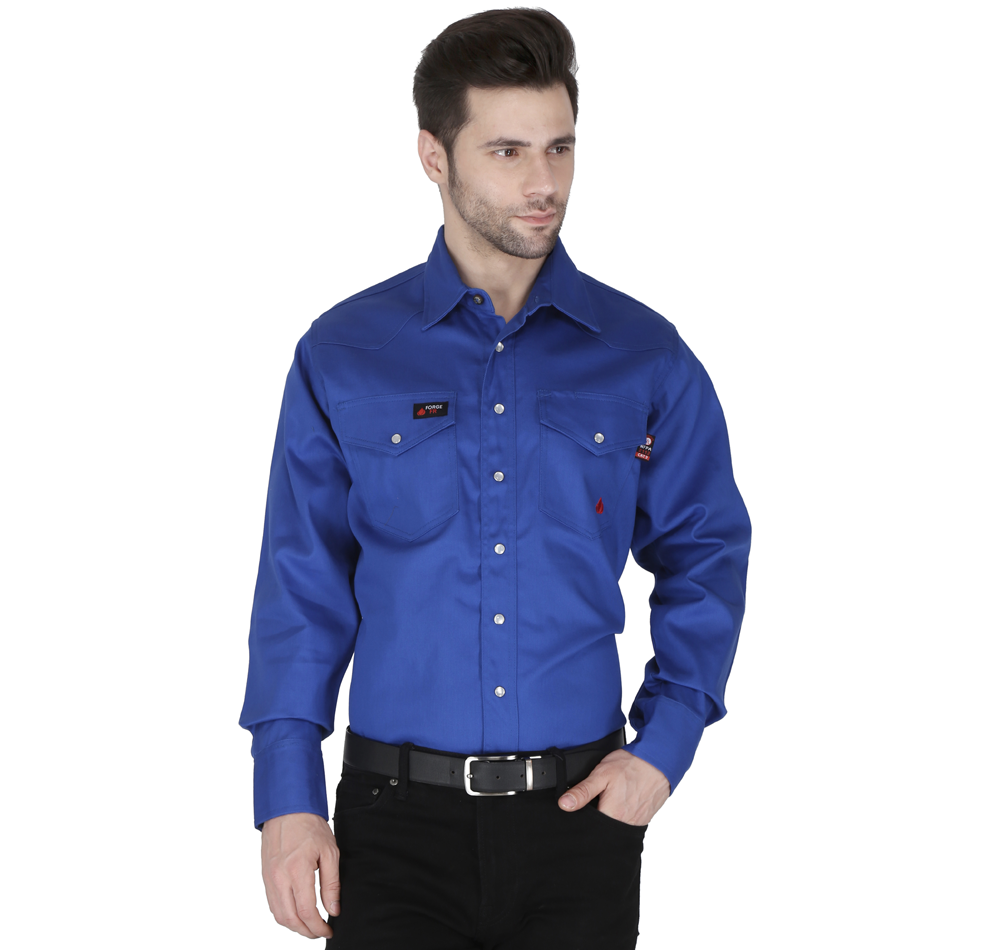 Picture of Forge FR MFRSLD-002 MEN'S FR SOLID SNAP SHIRT